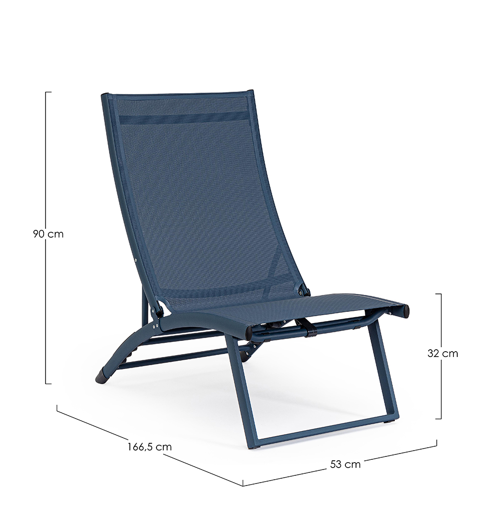 LOUNGE-SESSEL ZURÜCKKLAP TAYLOR NAVY