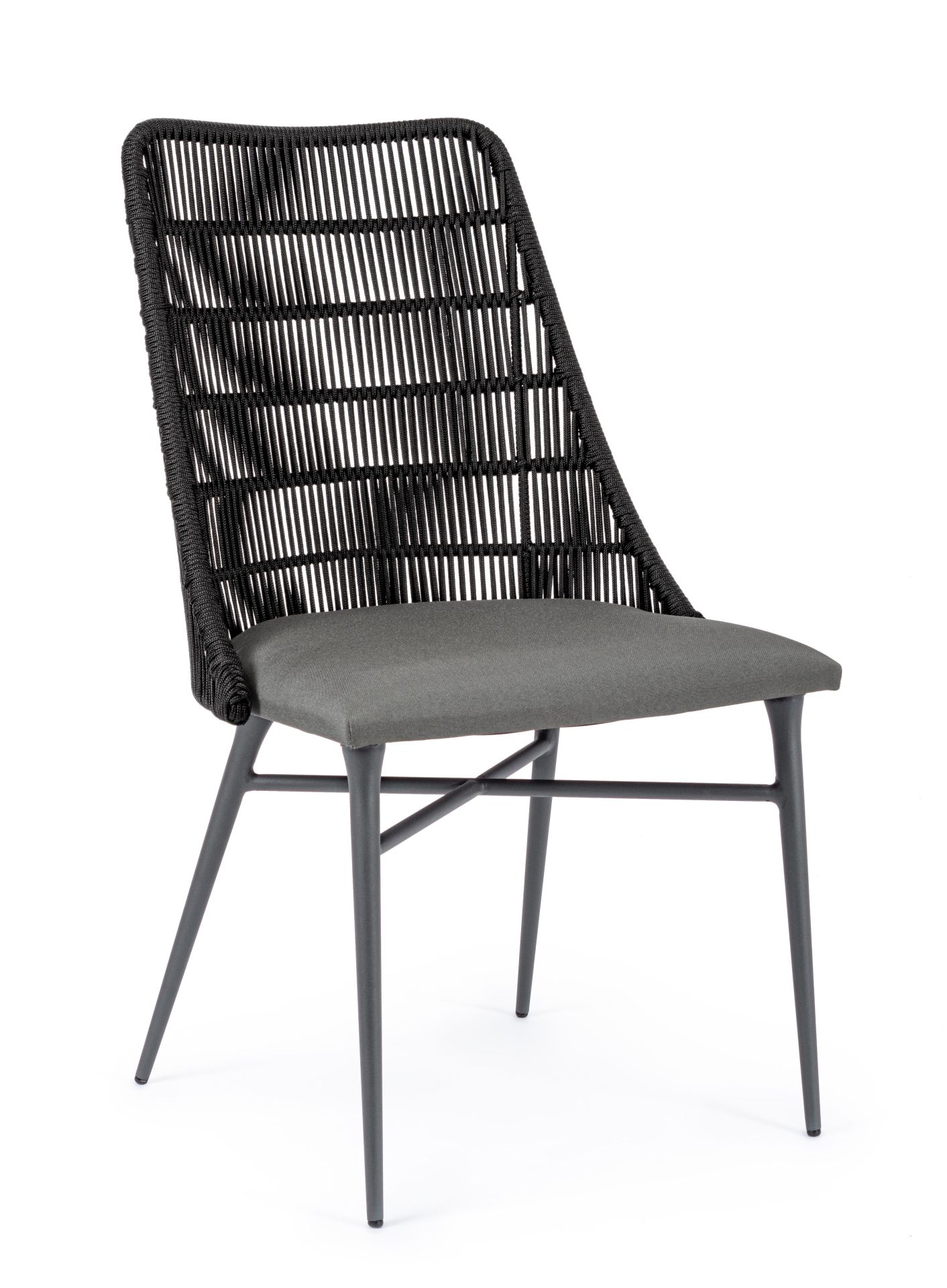 Stuhl mit Armlehne JALISCO anthrazit | stapelbar | 663251