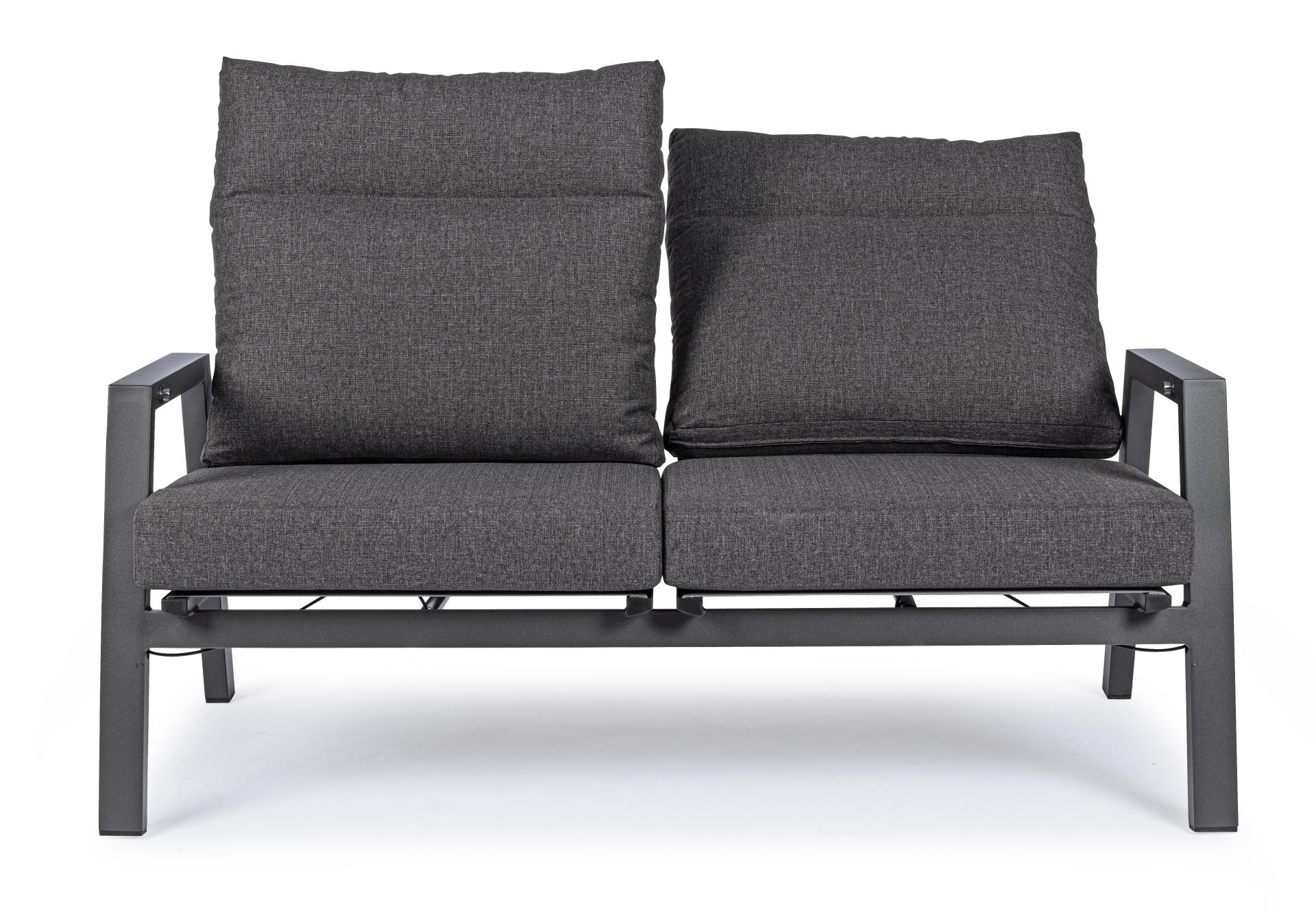 Outdoor Sofa 2 Plätze | verstellbar KLEDI anthrazit